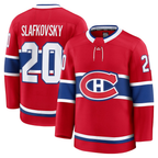 Johmsee M.Canadiens #20 Juraj Slafkovsky Red Premium Jerseys