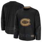 Johmsee M.Canadiens Black 2024 Military Appreciation Practice Jerseys