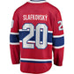 M.Canadiens #20 Juraj Slafkovsky Fanatics Home Premier Breakaway Player Jersey - Red Stitched American Hockey Jerseys