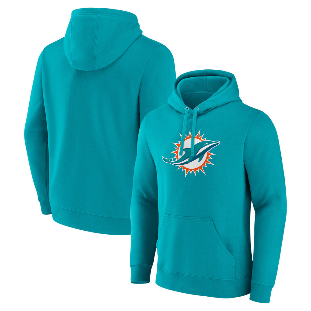 Johmsee M.Dolphins Aqua LOGO Pullover Hoodies Limited Blank Player Stitched Jerseys
