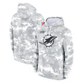 Johmsee M.Dolphins Arctic Camo Salute to Service Hoodies Limited Game Blank Player Stitched Jerseys