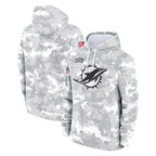 Johmsee M.Dolphins Arctic Camo Salute to Service Hoodies Limited Game Blank Player Stitched Jerseys