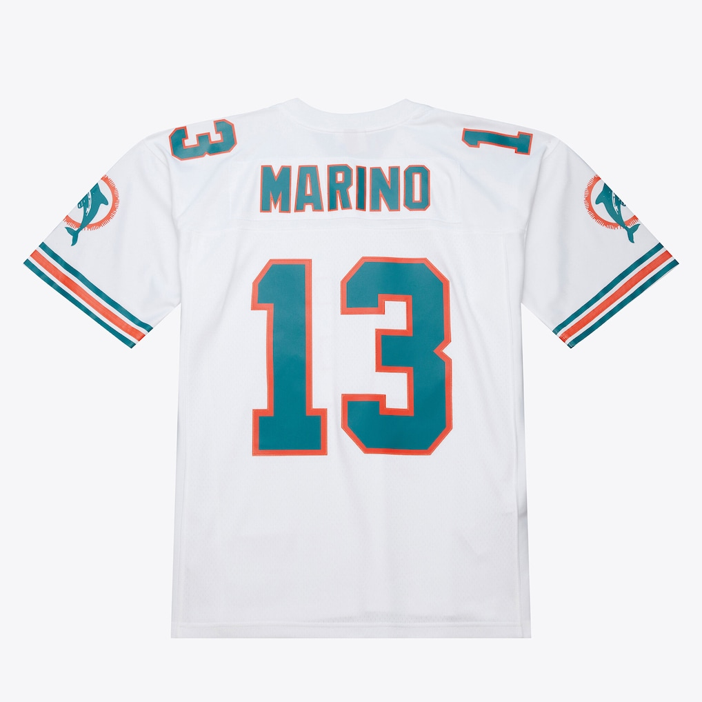 Johmsee M.Dolphins #13 Dan Marino Mitchell & Ness White 1994 Legacy Replica Jersey Stitched Puhic Game Jerseys