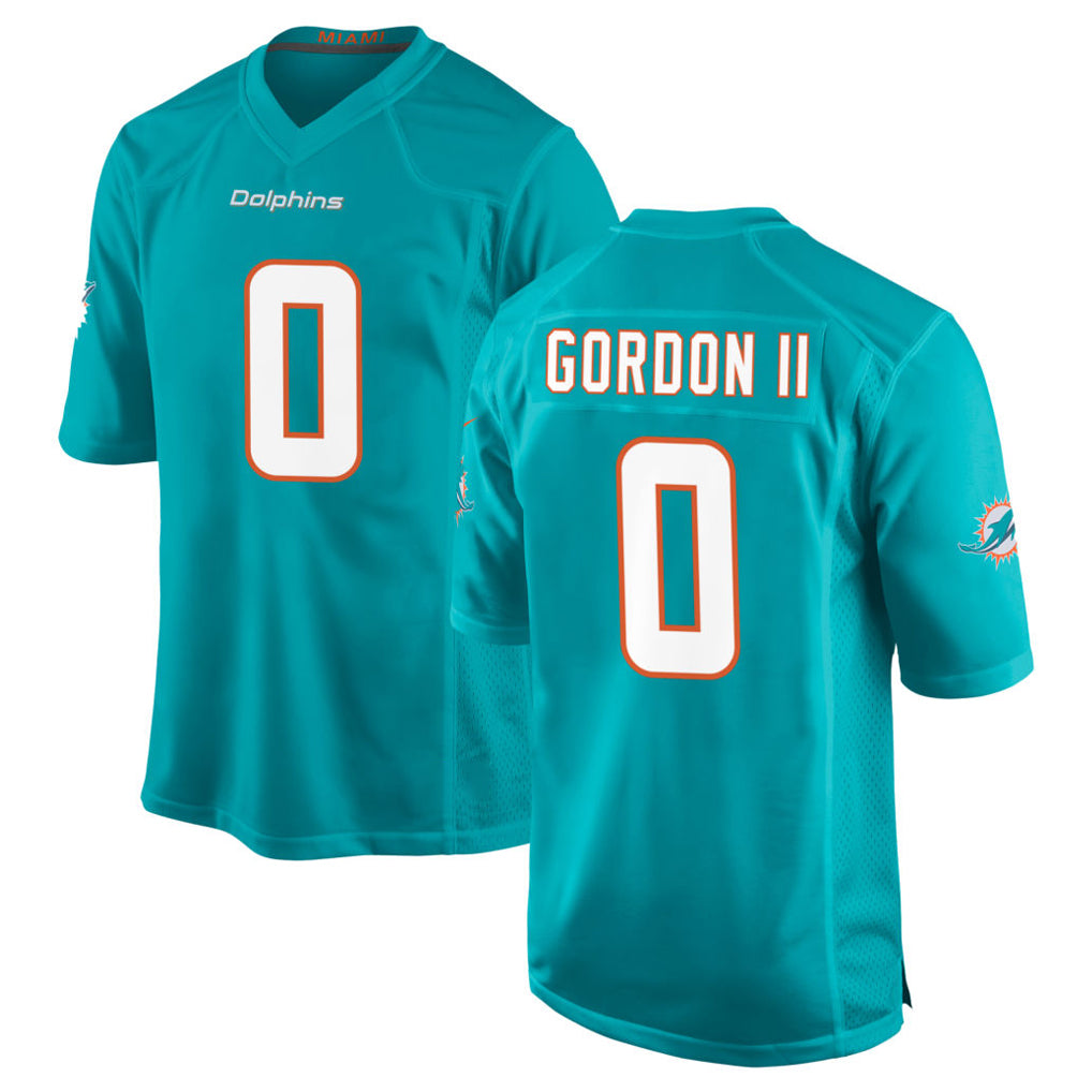 Johmsee M.Dolphins #0 Ollie Gordon II Player Aqua Home Game Stitched Jerseys