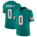 Johmsee M.Dolphins #0 Ollie Gordon II Player Aqua Limited Alternate Vapor Untouchable Home Game Stitched Jerseys