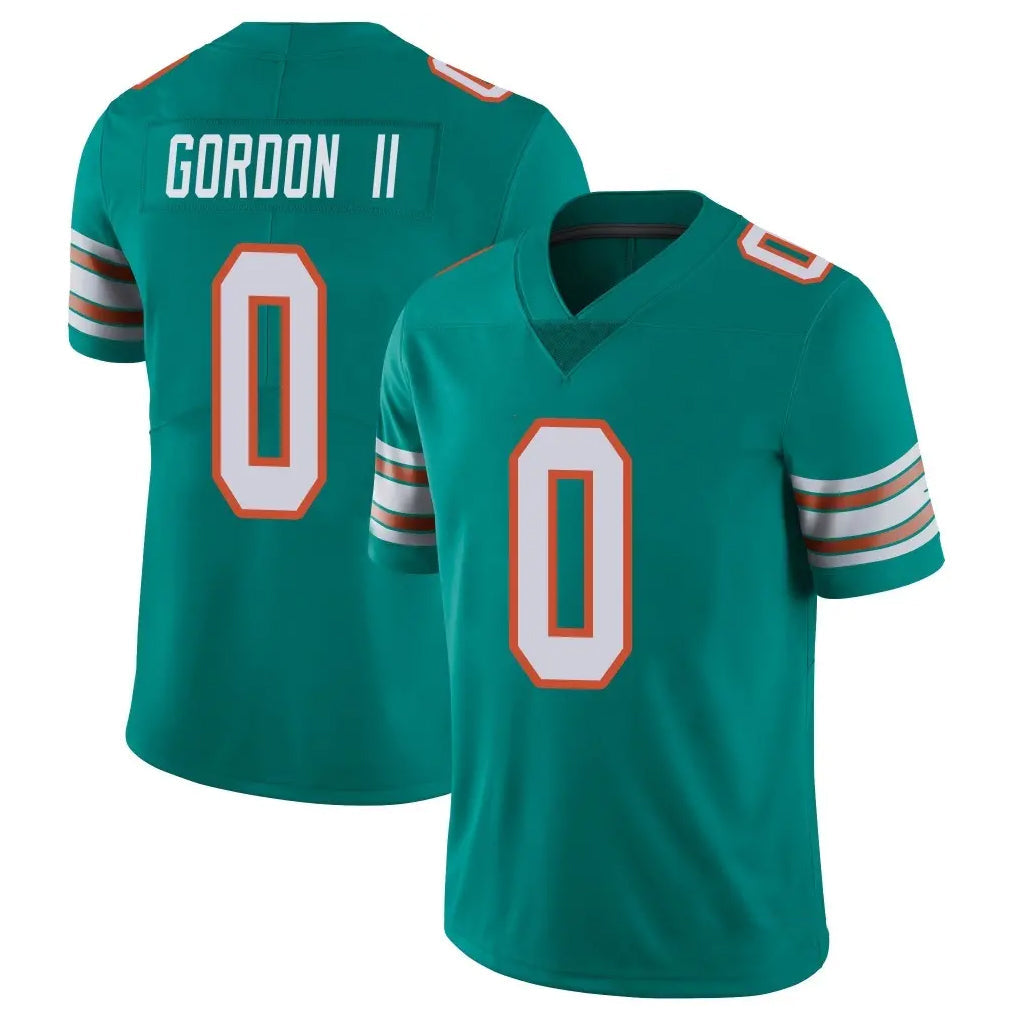 Johmsee M.Dolphins #0 Ollie Gordon II Player Aqua Limited Alternate Vapor Untouchable Home Game Stitched Jerseys