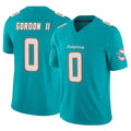 Johmsee M.Dolphins #0 Ollie Gordon II Player Aqua Limited Vapor F.U.S.E. Home Game Stitched Jerseys