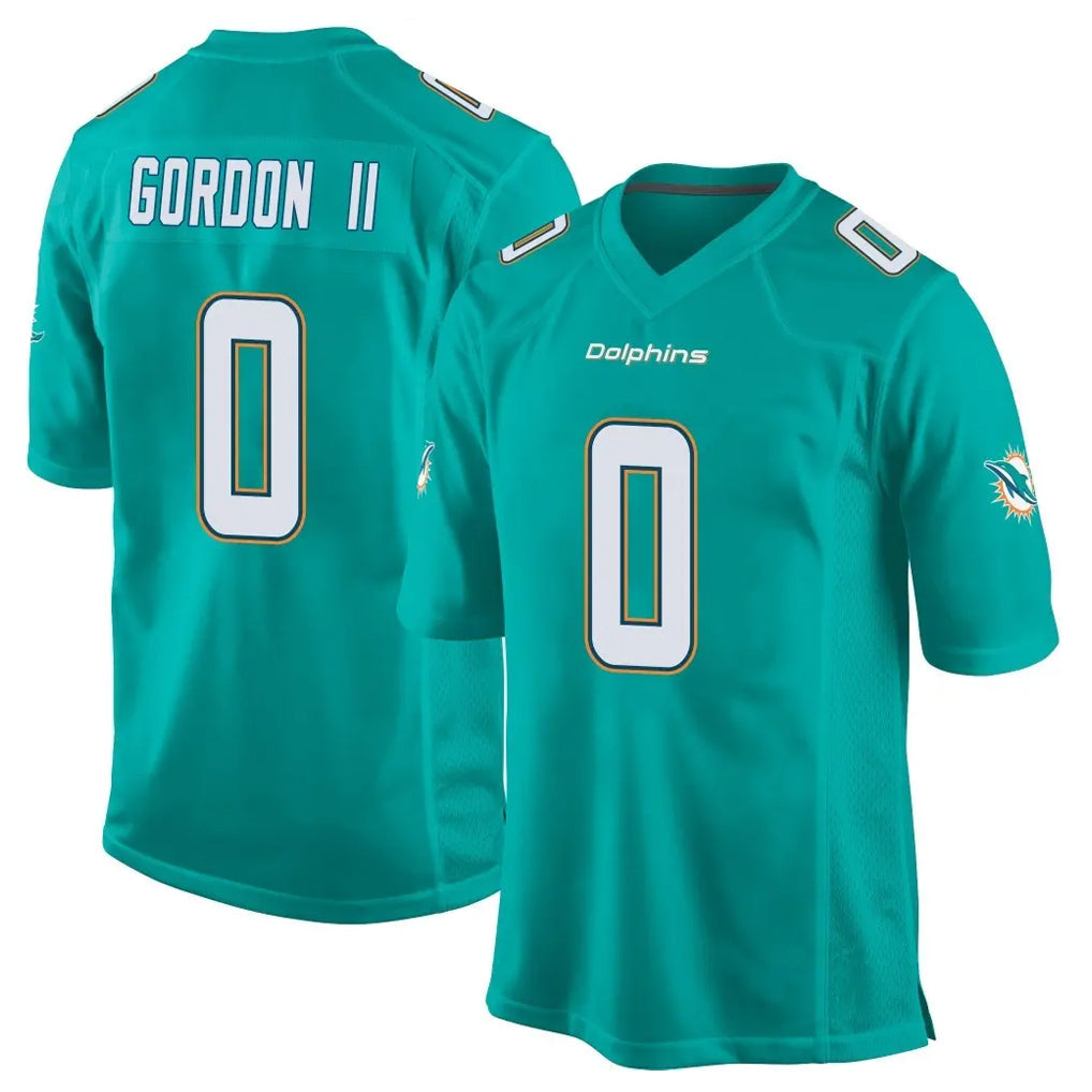 Johmsee M.Dolphins #0 Ollie Gordon II Player Aqua Team Color Home Game Stitched Jerseys