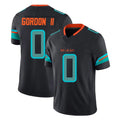 Johmsee M.Dolphins #0 Ollie Gordon II Player Black Limited Pitch Rivalries Collection Home Game Stitched Jerseys