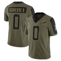 Johmsee M.Dolphins #0 Ollie Gordon II Player Olive Salute To Service Limited Game Stitched Jerseys