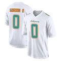 Johmsee M.Dolphins #0 Ollie Gordon II Player White Fashion Home Game Stitched Jerseys