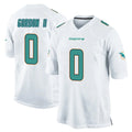 Johmsee M.Dolphins #0 Ollie Gordon II Player White Home Game Stitched Jerseys