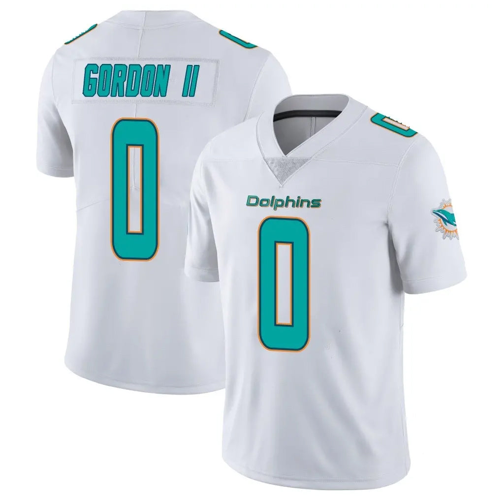 Johmsee M.Dolphins #0 Ollie Gordon II Player White Limited Vapor Untouchable Home Game Stitched Jerseys