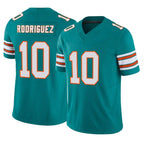 Johmsee M.Dolphins #10 Jacob Rodriguez Player Aqua Limited Alternate Vapor F.U.S.E. Home Game Stitched Jerseys