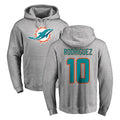 Johmsee M.Dolphins #10 Jacob Rodriguez Player Gray LOGO Pullover Hoodies Limited Stitched Jerseys