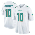 Johmsee M.Dolphins #10 Jacob Rodriguez Player White Home Game Stitched Jerseys