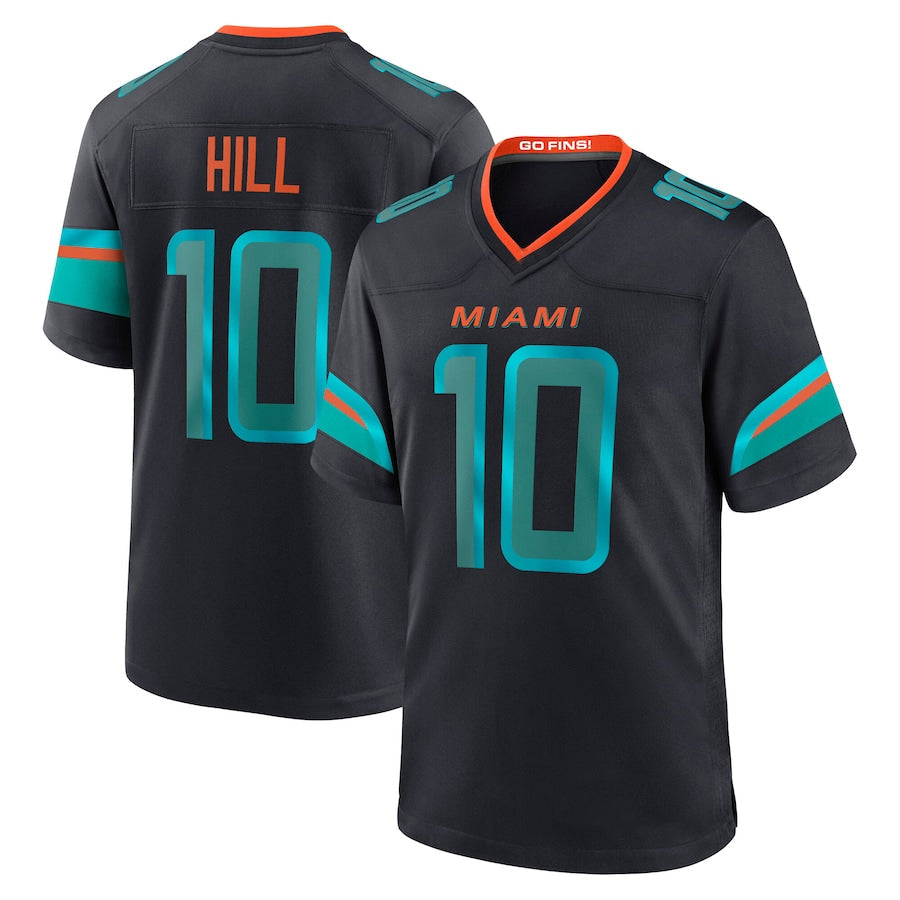 Johmsee M.Dolphins #10 Tyreek Hill Player Blue Rivalries Collection Game Stitched Jerseys