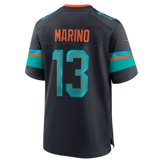M.Dolphins #13 Dan Marino 2025 Rivalries Collection Retired Player Game Jersey - Pitch Blue Stitched American Football Jerseys