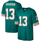 Johmsee M.Dolphins #13 Dan Marino Mitchell & Ness Aqua Big & Tall 1984 Retired Player Replica Stitched Jerseys