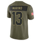 M.Dolphins #13 Dan Marino Olive 2025 Salute to Service Retired Limited Stitched American Football Jerseys
