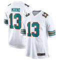 Johmsee M.Dolphins #13 Dan Marino White Retired Player Jersey American Stitched Jerseys