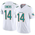 Johmsee M.Dolphins #14 Quinn Ewers Player White Vapor Limited Game Stitched Jerseys