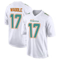 Johmsee M.Dolphins #17 Jaylen Waddle Player White Fashion Game Stitched Jerseys