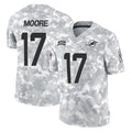 Johmsee M.Dolphins #17 Trey Moore Player Arctic Camo Salute To Service Limited Game Stitched Jerseys