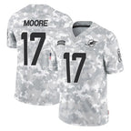 Johmsee M.Dolphins #17 Trey Moore Player Arctic Camo Salute To Service Limited Game Stitched Jerseys