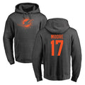 Johmsee M.Dolphins #17 Trey Moore Player Darkgray Pullover Hoodies Limited Stitched Jerseys