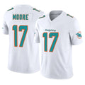 Johmsee M.Dolphins #17 Trey Moore Player White Limited Vapor F.U.S.E. Home Game Stitched Jerseys