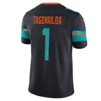 Johmsee M.Dolphins #1 Tua Tagovailoa Player Blue Rivalries Collection Vapor Limited Stitched Jerseys