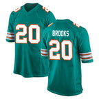 Johmsee M.Dolphins #20 Jordyn Brooks Player Aqua Alternate Home Game Stitched Jerseys