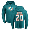 Johmsee M.Dolphins #20 Jordyn Brooks Player Aqua LOGO Pullover Hoodies Limited Stitched Jerseys