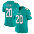 Johmsee M.Dolphins #20 Jordyn Brooks Player Aqua Limited Vapor Untouchable Home Game Stitched Jerseys