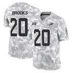 Johmsee M.Dolphins #20 Jordyn Brooks Player Arctic Camo Salute To Service Limited Game Stitched Jerseys