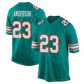 Johmsee M.Dolphins #23 Zayne Anderson Player Aqua Alternate Home Game Stitched Jerseys