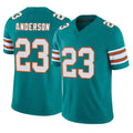 Johmsee M.Dolphins #23 Zayne Anderson Player Aqua Limited Alternate Vapor F.U.S.E. Home Game Stitched Jerseys