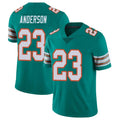Johmsee M.Dolphins #23 Zayne Anderson Player Aqua Limited Alternate Vapor Untouchable Home Game Stitched Jerseys