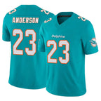 Johmsee M.Dolphins #23 Zayne Anderson Player Aqua Limited Vapor F.U.S.E. Home Game Stitched Jerseys