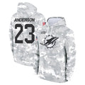 Johmsee M.Dolphins #23 Zayne Anderson Player Arctic Camo Salute to Service Hoodies Limited Game Stitched Jerseys