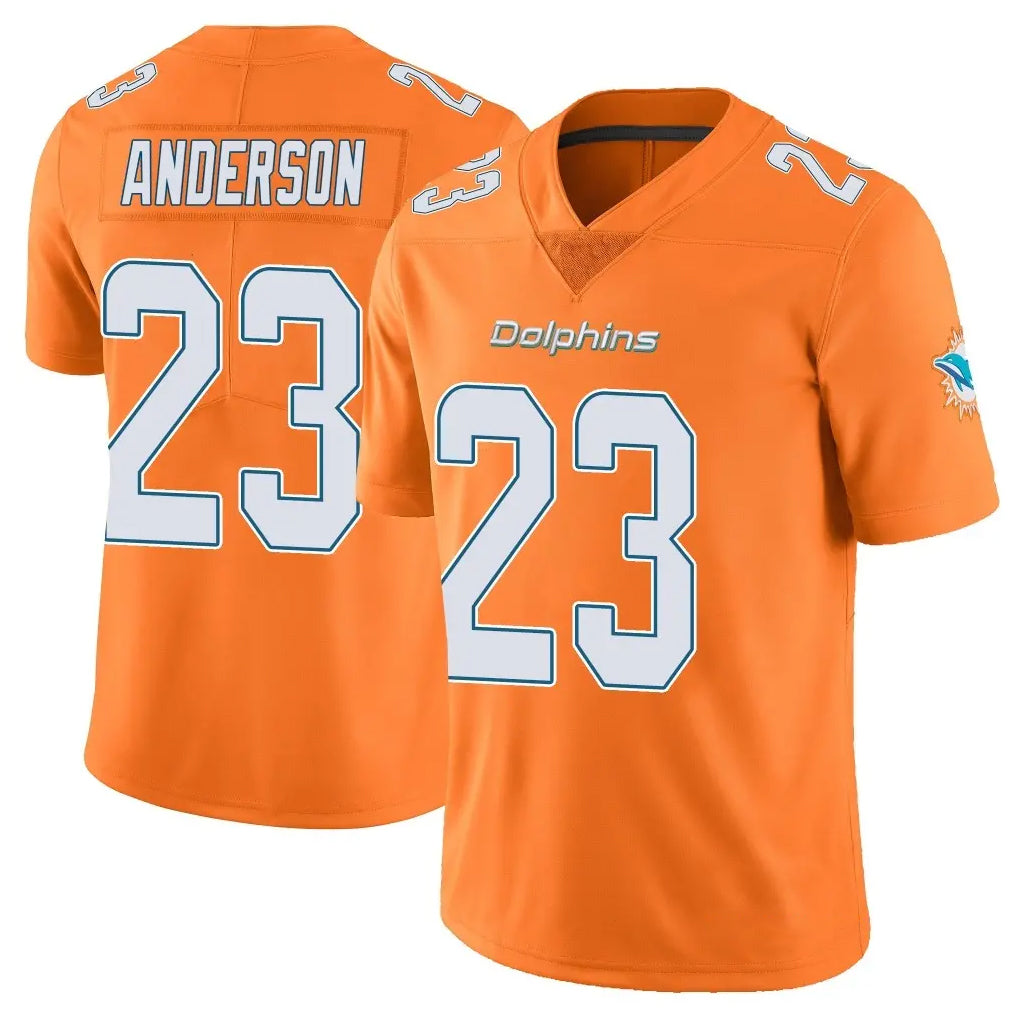 Johmsee M.Dolphins #23 Zayne Anderson Player Orange Limited Home Game Stitched Jerseys