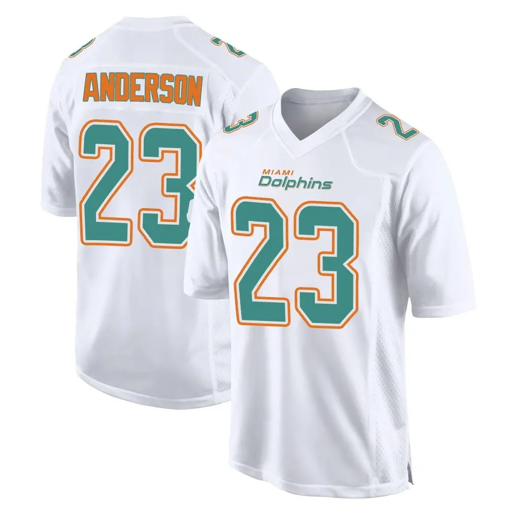 Johmsee M.Dolphins #23 Zayne Anderson Player White Fashion Home Game Stitched Jerseys