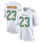 Johmsee M.Dolphins #23 Zayne Anderson Player White Fashion Home Game Stitched Jerseys