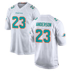 Johmsee M.Dolphins #23 Zayne Anderson Player White Limited Home Game Stitched Jerseys