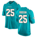 Johmsee M.Dolphins #25 Tyrel Dodson Player Aqua Home Game Stitched Jerseys