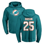 Johmsee M.Dolphins #25 Tyrel Dodson Player Aqua LOGO Pullover Hoodies Limited Stitched Jerseys