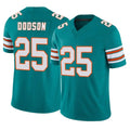 Johmsee M.Dolphins #25 Tyrel Dodson Player Aqua Limited Alternate Vapor F.U.S.E. Home Game Stitched Jerseys