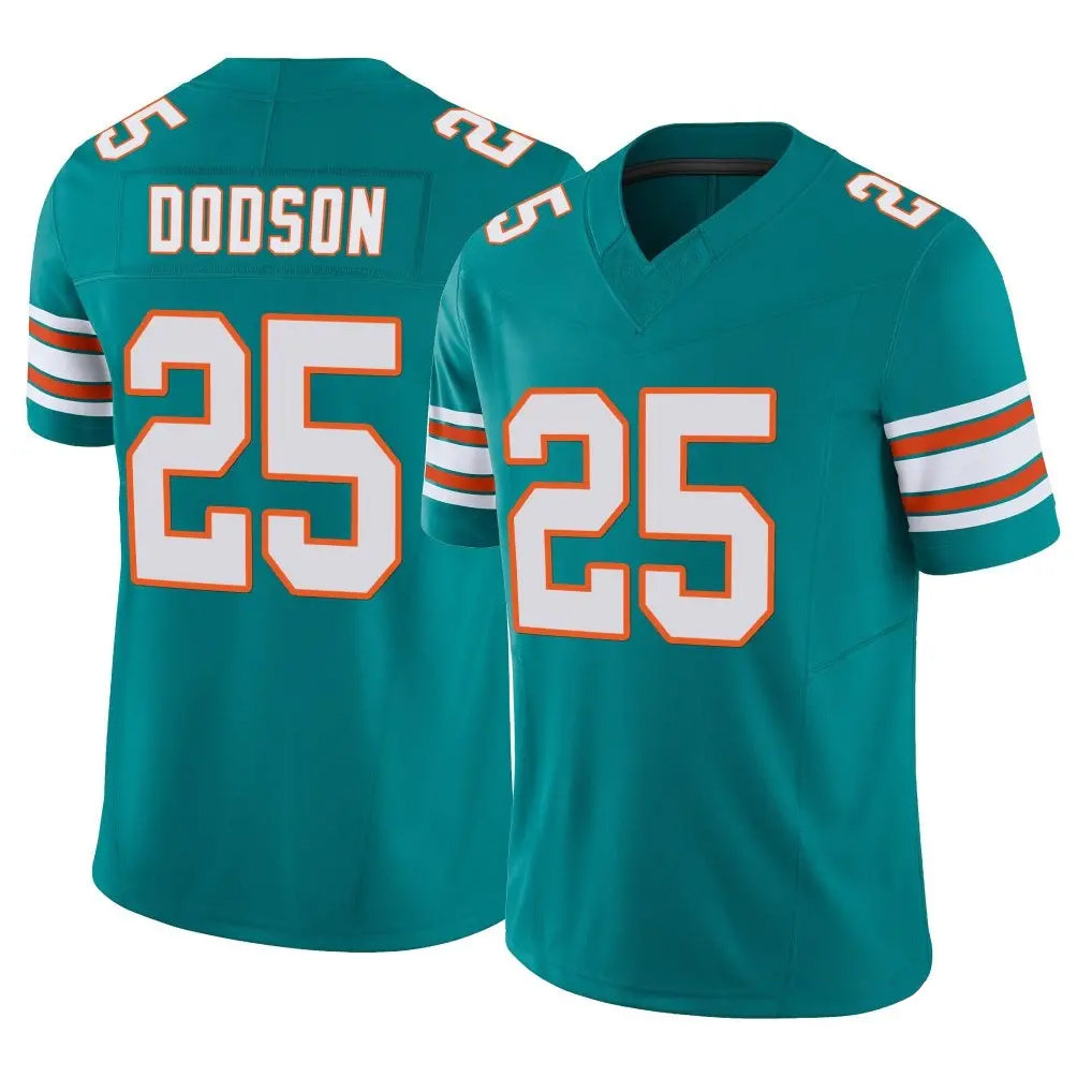 Johmsee M.Dolphins #25 Tyrel Dodson Player Aqua Limited Alternate Vapor F.U.S.E. Home Game Stitched Jerseys