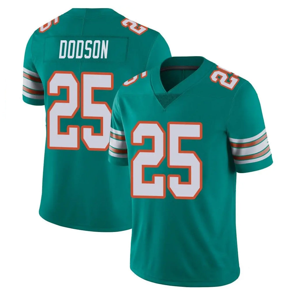 Johmsee M.Dolphins #25 Tyrel Dodson Player Aqua Limited Alternate Vapor Untouchable Home Game Stitched Jerseys